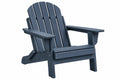 Poltrona da giardino 80 x 85 x 95 cm in legno blu scuro stile Adirondack